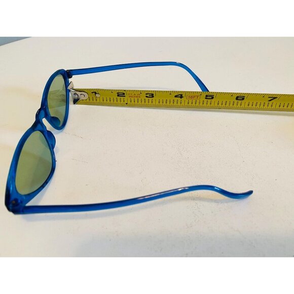 Vintage Cat Eye Sunglasses, Protex Deadstock 1950s/1960s Sunglasses, Blue Framed main image 10